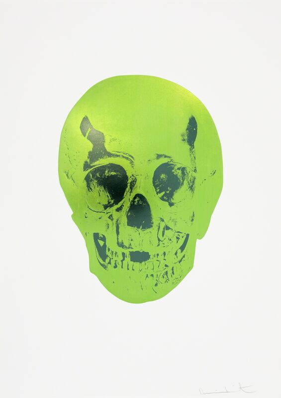 Damien Hirst, ‘The Sick Dead: Lime Green/Racing Green’, 2009, Print, 2 colour foil block on 300gsm Arches 88 archival paper. Signed and numbered., Paul Stolper Gallery