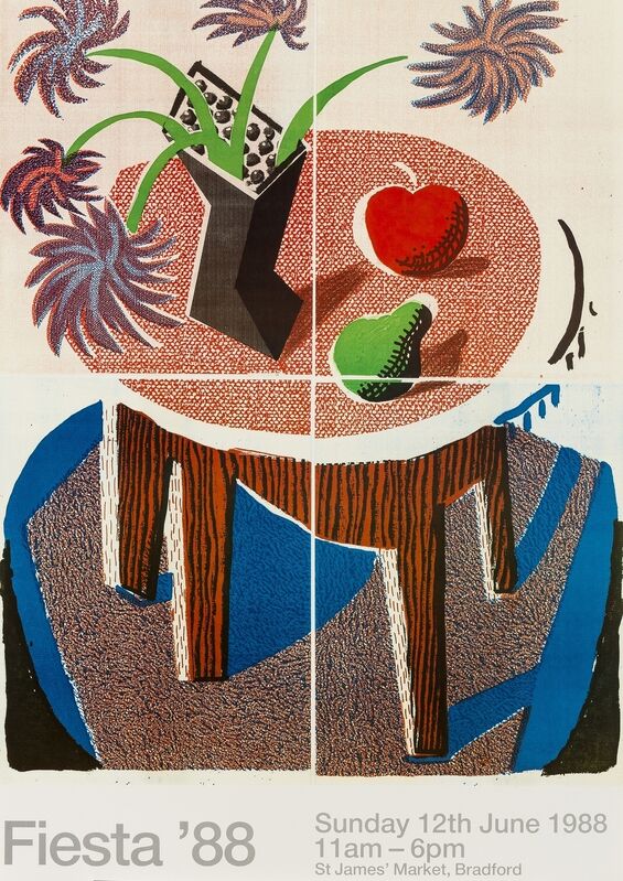 David Hockney, ‘Fiesta (Baggott 178)’, 1988, Ephemera or Merchandise, Offset lithographic poster printed in colours, Forum Auctions