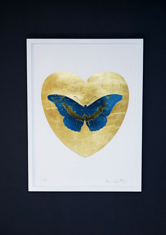 Damien Hirst, ‘Butterfly, Blue/Gold’, 2015, Print, Silkscreen, Gold Leaf, Foil Block, Arton Contemporary