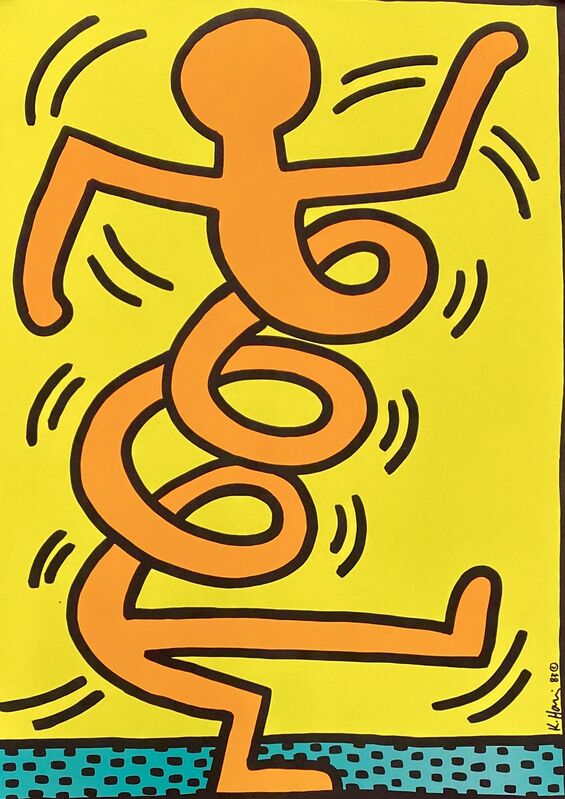 Keith Haring, ‘Keith Haring Montreux Jazz Festival serigraph ’, ca. 1983, Print, Silkscreen in colors, Lot 180 Gallery