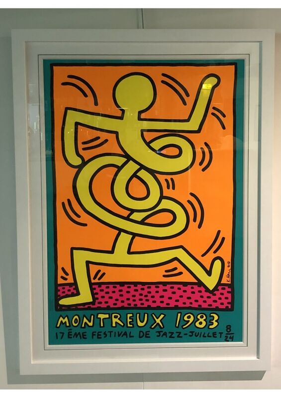 Keith Haring, ‘Montreux Jazz Festival 1983 - Yellow ’, 1983, Print, Lithograph, London Westbank