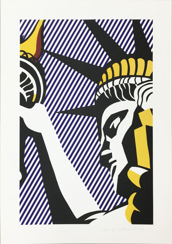 Roy Lichtenstein, ‘I Love Liberty’, 1982, Print, Screenprint in colors, on Arches 88 paper, Upsilon Gallery
