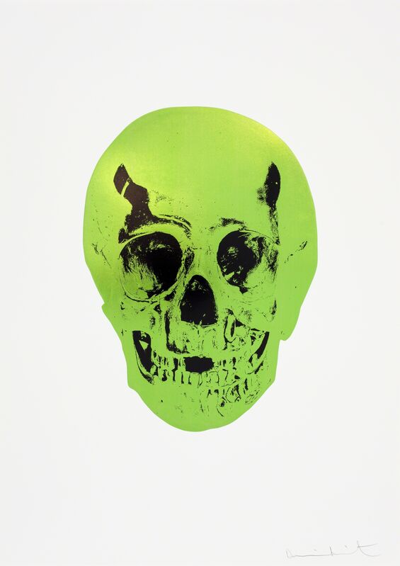 Damien Hirst, ‘The Sick Dead: Lime Green/Raven Black’, 2009, Print, 2 colour foil block on 300gsm Arches 88 archival paper. Signed and numbered, Paul Stolper Gallery