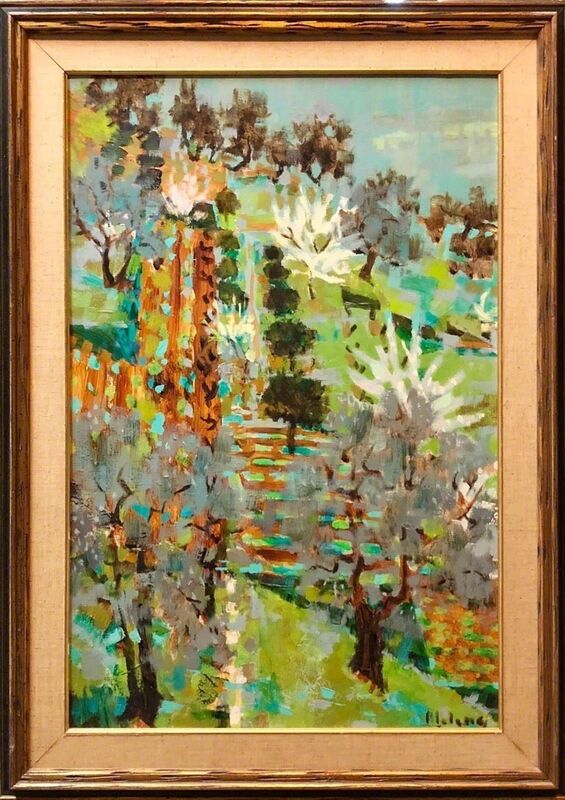 Pierre LeLong, ‘Foliage, "Paysage du Midi" Large Oil Painting’, Mid-20th Century, Painting, Canvas, Oil Paint, Lions Gallery