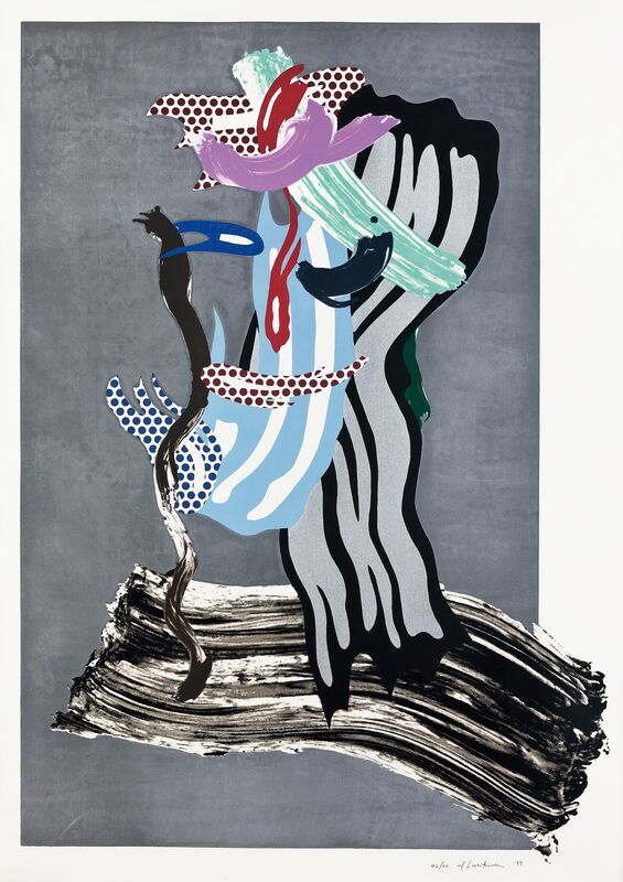 Roy Lichtenstein, ‘Grandpa’, 1989, Print, Lithograph, waxtype, woodcut and screenprint on cold pressed saunders waterford paper, Seoul Auction