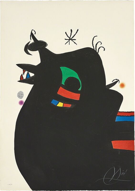 Joan Miró, ‘Le Maréchal des logis (The Sergeant)’, 1978, Print, Etching and aquatint in colors with carborundum, on Arches paper, the full sheet., Phillips