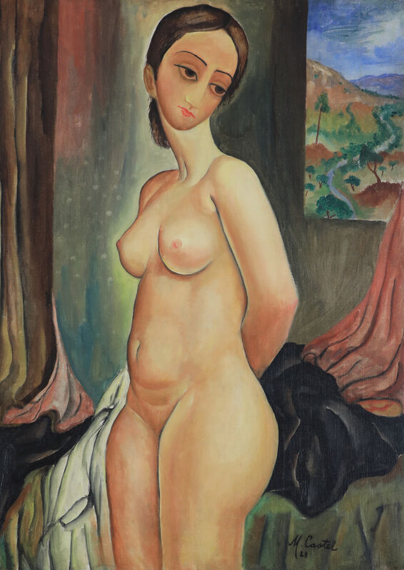 Moshe Castel, ‘Nude’, 1928, Painting, Oil on canvas, Stern Pissarro Gallery