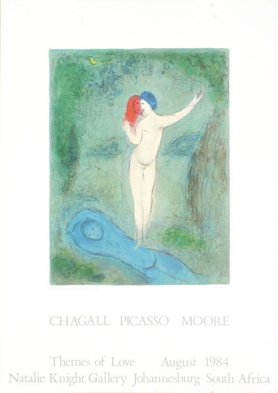 Marc Chagall, ‘Chloe's Kiss’, 1984, Ephemera or Merchandise, Offset Lithograph, ArtWise