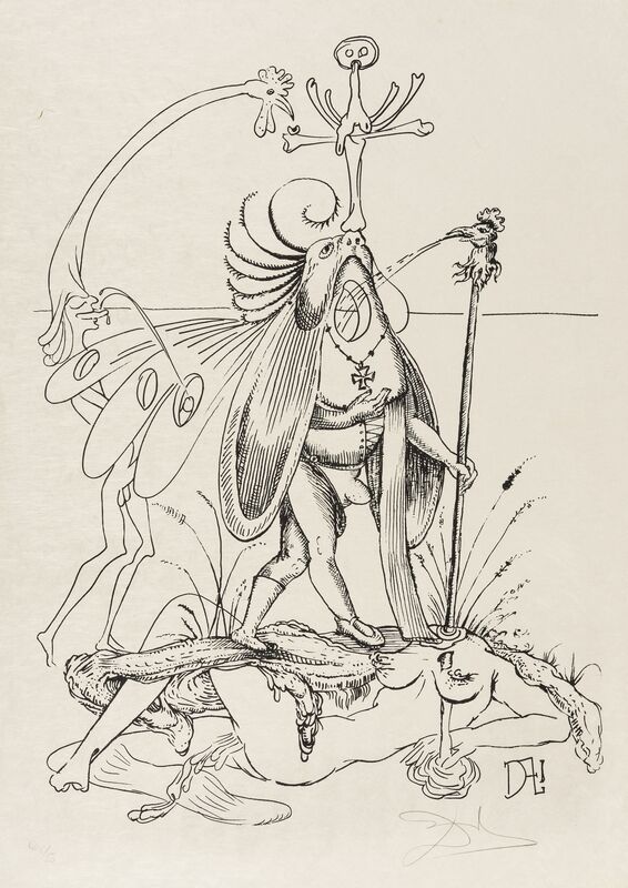Salvador Dalí, ‘From 'Les Songes drolatiques de Pantagruel' (Field 73-7-R; M&L 1398d)’, 1973, Print, Lithograph, Forum Auctions
