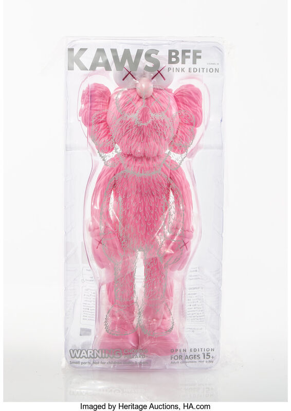 KAWS, ‘BFF Companion (Pink)’, 2017, Sculpture, Painted cast vinyl, Heritage Auctions