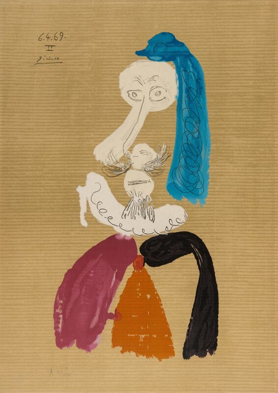 Pablo Picasso, ‘From Portraits Imaginaires’, 1969, Print, Offset lithograph printed in colours, on Arches wove paper, Forum Auctions