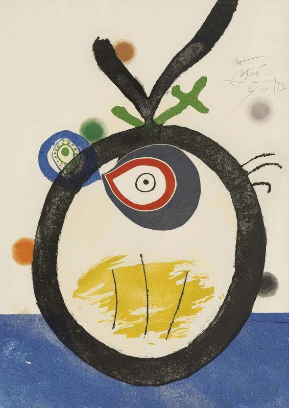 Joan Miró, ‘Plate 3, from: Quatre colors aparien el món’, 1974, Print, Etching and aquatint in colours with embossing on Arches wove paper, Christie's