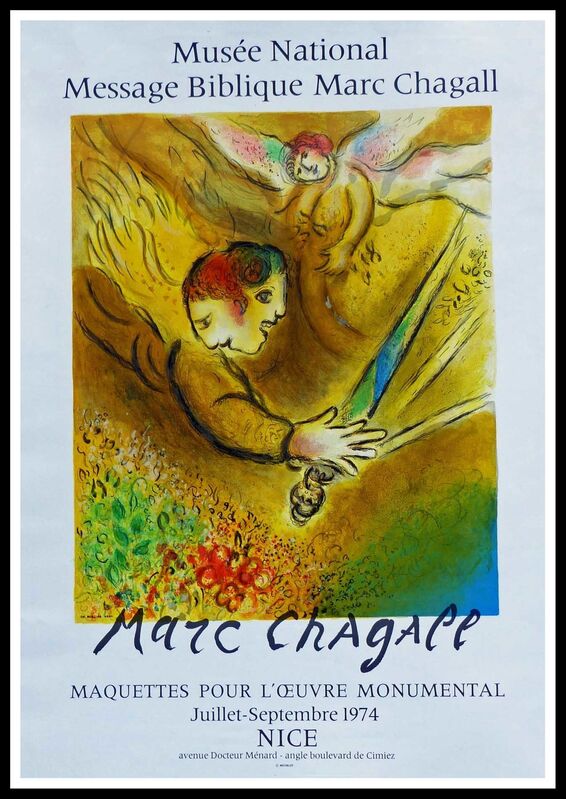 Marc Chagall, ‘The angel of judgment Nice, 1974 - Original lithographic poster’, 1974, Print, Lithograph, AFL