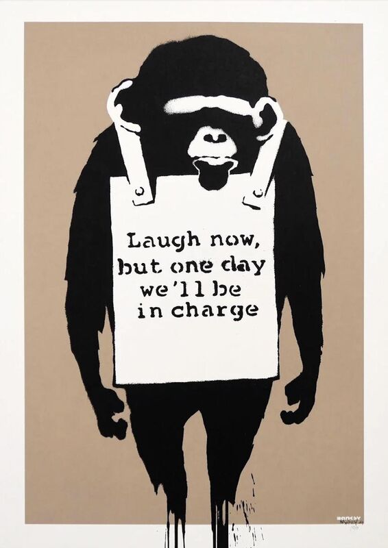 Banksy, ‘Laugh Now (Signed)’, 2003, Print, Screen Print on Paper, ArtLife Gallery