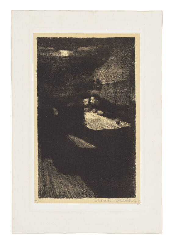 Käthe Kollwitz, ‘Conspiracy’, 1893-1897, Print, Lithograph yellow Chine collé mounted on white wove paper., Galerie St. Etienne