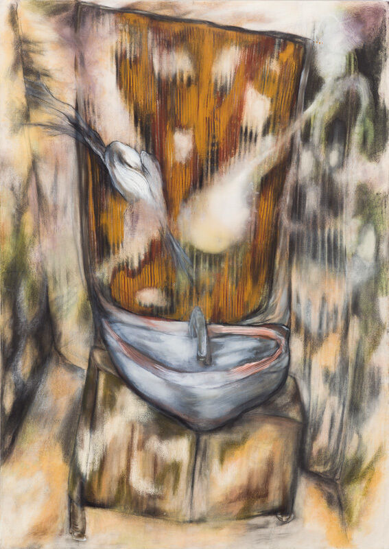 Magdalena West, ‘Auf- und Abläufe’, 2014, Painting, Ölfarben-,Terpentingemisch,Kohle,Wachsemulsion,Ölfarbe,Pastellkreide auf Leinwand, galerie burster