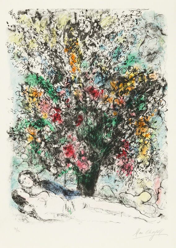 Marc Chagall, ‘Multiflore’, 1974, Print, Original lithograph printed in colors on wove paper bearing the “ARCHES / FRANCE” watermark., Christopher-Clark Fine Art