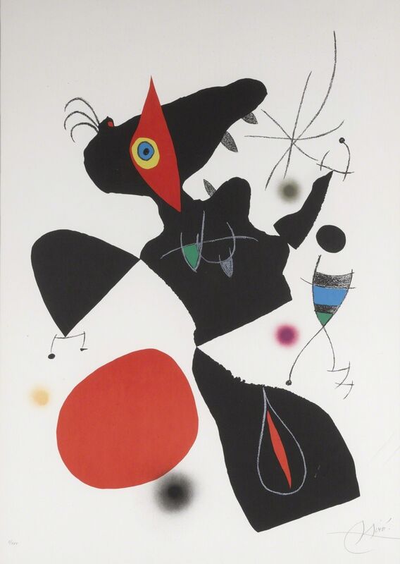 Joan Miró, ‘Oda a Joan Miró: Plate IV (M. 906)’, 1973, Print, Lithograph printed in colors, Sotheby's