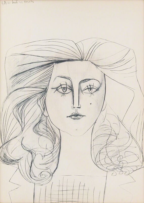 Pablo Picasso, ‘Francois Gilot’, 1954, Print, Lithograph, Odon Wagner Gallery