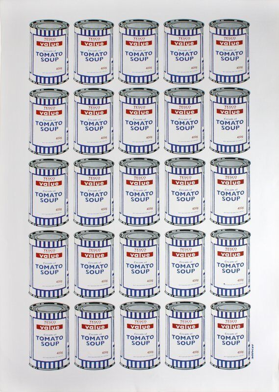 Banksy, ‘BANKSY TESCO VALUE TOMATO SOUP CANS’, 2006, Ephemera or Merchandise, Offset lithograph in colours, Arts Limited