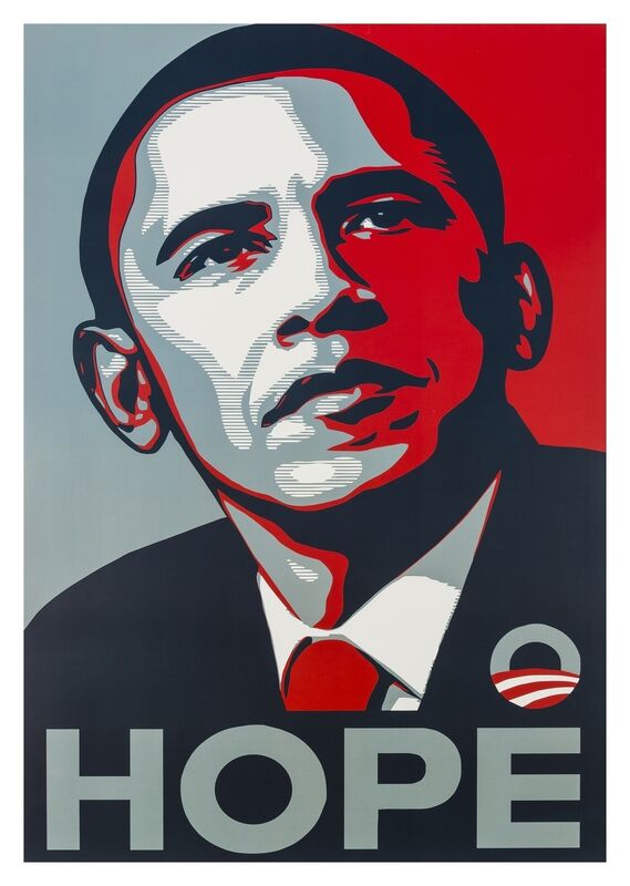 Shepard Fairey, ‘Hope’, c. 2008, Print, Offset lithograph printed in colours, Forum Auctions