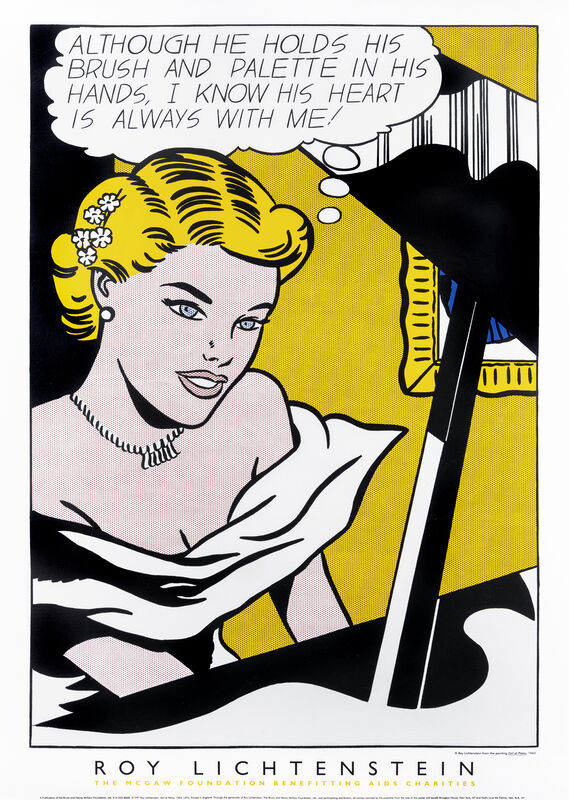 Roy Lichtenstein, ‘Girl At Piano - 1963’, 1997, Print, Silk screen in colours on wove paper, Tate Ward Auctions