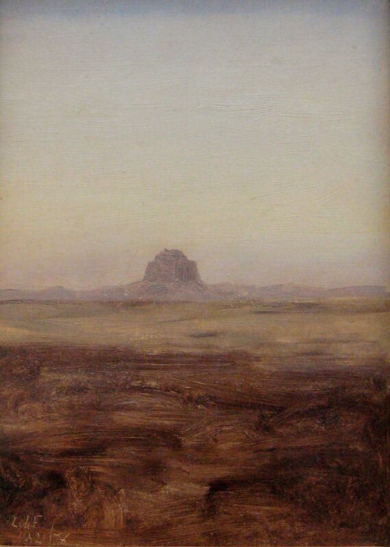 Lockwood de Forest, ‘Looking Towards the Maidum Pyramid, Egypt (Dusk)’, 1878, Painting, Oil on paperboard, Edward Cella Art and Architecture