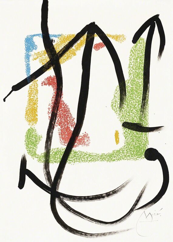 Joan Miró, ‘Les Essències de la Terra (The Essences of the Land)’, 1968, Print, Lithograph with hand-coloring on Japon nacré paper, Masterworks Fine Art