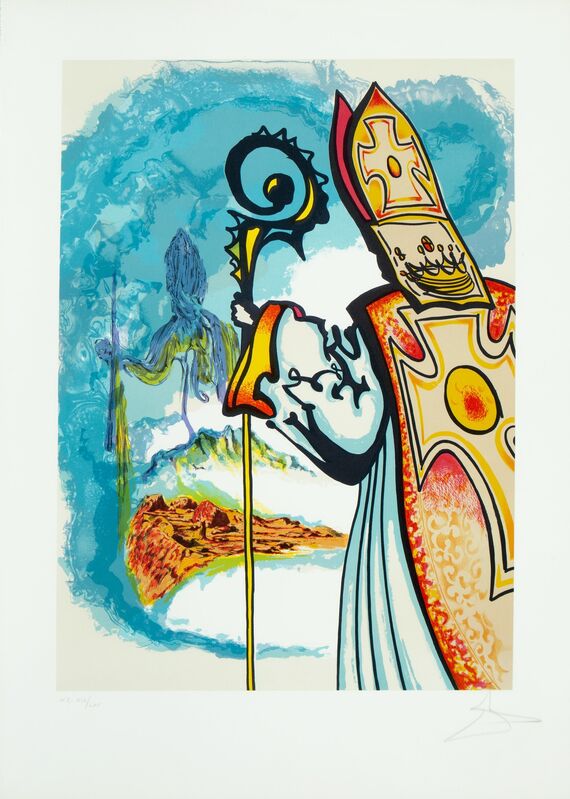Salvador Dalí, ‘King Richard, from Ivanhoe’, 1978, Print, Lithographs in colors on Arches paper, Heritage Auctions