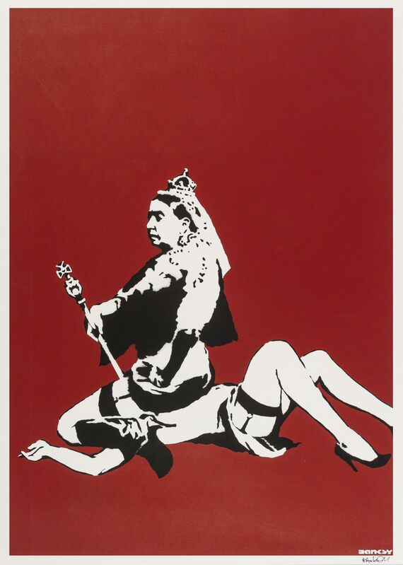 Banksy, ‘Queen Vic’, 2003, Print, Screenprint in colours, Forum Auctions