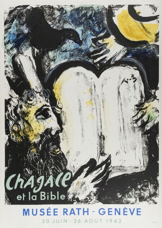Marc Chagall, ‘Moise et Les Tables de la Loi (Mourlot 362)’, 1962, Print, Lithographic poster printed in colours on wove paper, Forum Auctions
