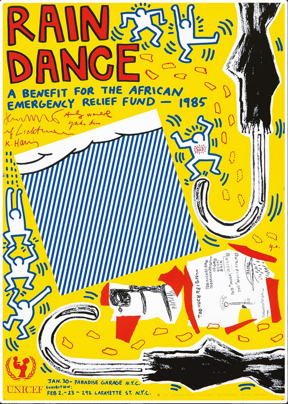 Andy Warhol, ‘Rain Dance 1985 poster ’, 1985, Posters, Offset lithograph, Lot 180 Gallery