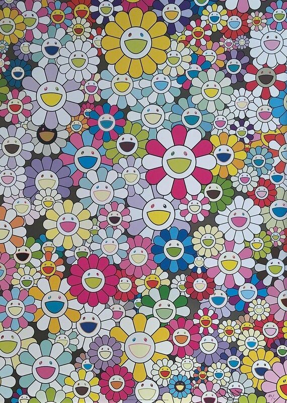 Takashi Murakami, ‘An Homage to Yves Klein Multicolor, 1960 D’, 2012, Print, Offset print with cold stamp, Georgetown Frame Shoppe