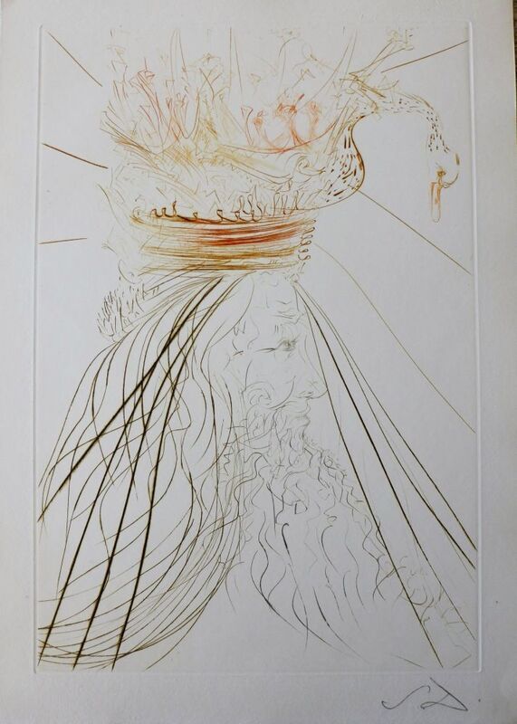 Salvador Dalí, ‘Tristan and Iseult : King Marc’, 1970, Print, Etching on paper, Samhart Gallery
