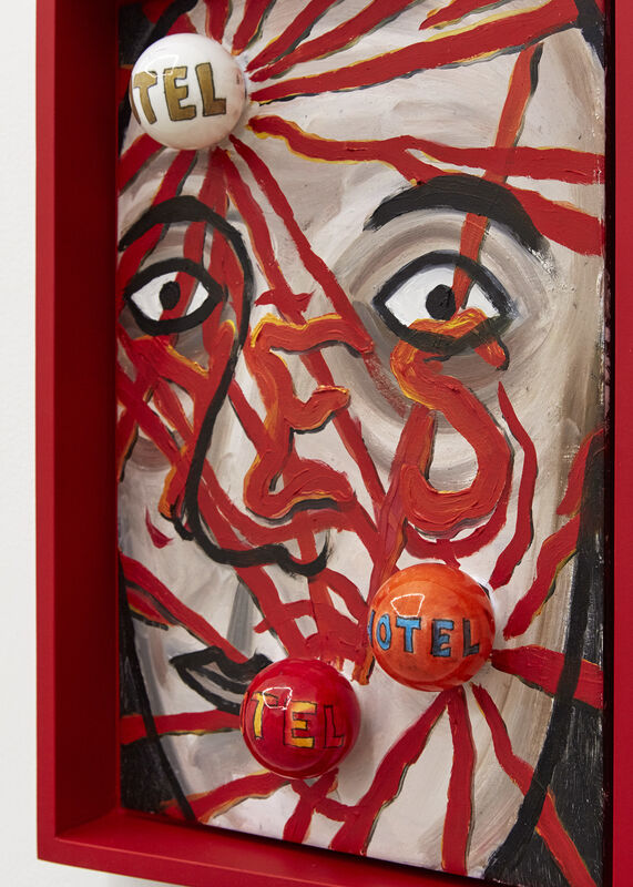 Jack Burton, ‘Yes Hotel Hotel Hotel’, 2020, Painting, Oil paint, ping pong balls, resin, on aluminium in custom frame, CASTOR