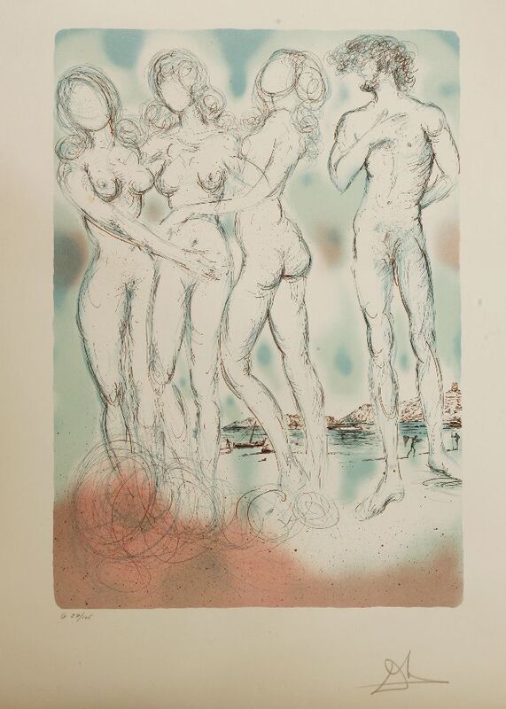 Salvador Dalí, ‘THE JUDGMENT OF PARIS’, 1979, Print, Lithograph printed in colours, Sworders