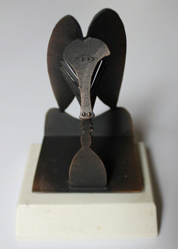 Pablo Picasso, ‘Chicago sculpture mini’, 1967, Ephemera or Merchandise, Cast metal sculpture on marble base, EHC Fine Art Gallery Auction