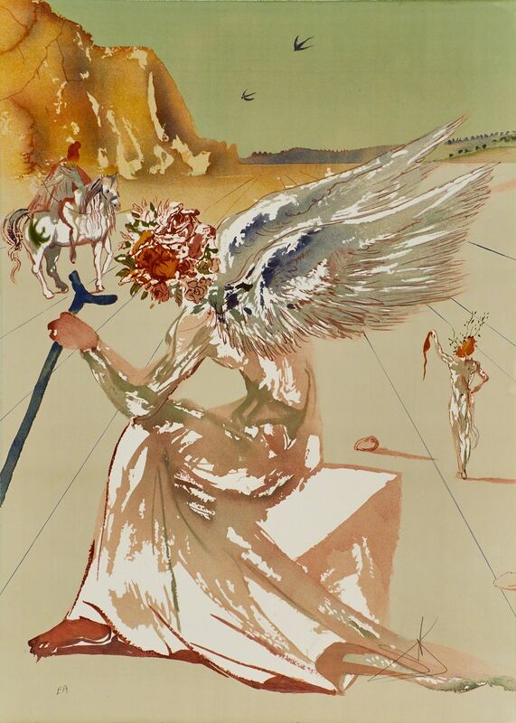 Salvador Dalí, ‘Return of Ulysses/Helen of Troy, from Hommage à Homère’, 1977, Print, Two lithographs in colors (in hardcover portfolio), Rago/Wright/LAMA
