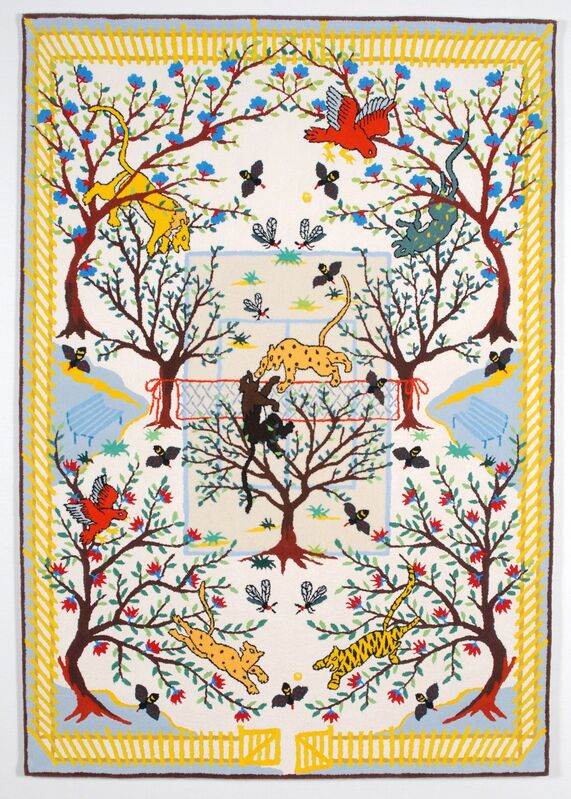 Kuri Yorigami, ‘Entangled Court’, 2010, Textile Arts, Carpet, wool, Micheko Galerie