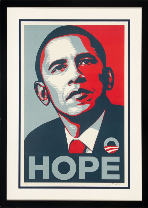 Shepard Fairey, ‘Hope’, 2008, Print, Screenprint in colors on wove paper, Heritage Auctions