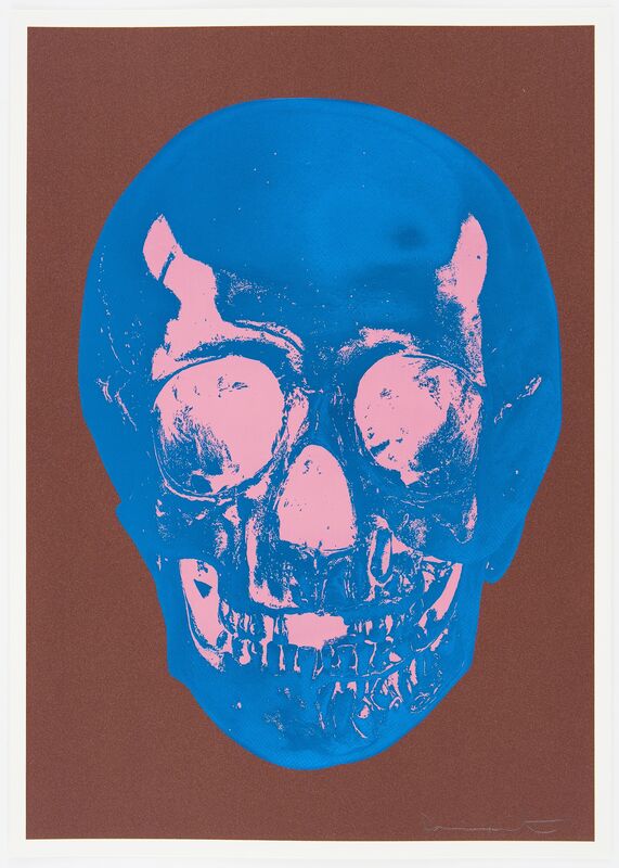 Damien Hirst, ‘Milk Chocolate Brown True Blue Bubblegum Pink Skull ’, 2012, Print, Silkscreen,glaze and foilblock on 410gsm Somerset Satin. Signed and numbered., Paul Stolper Gallery