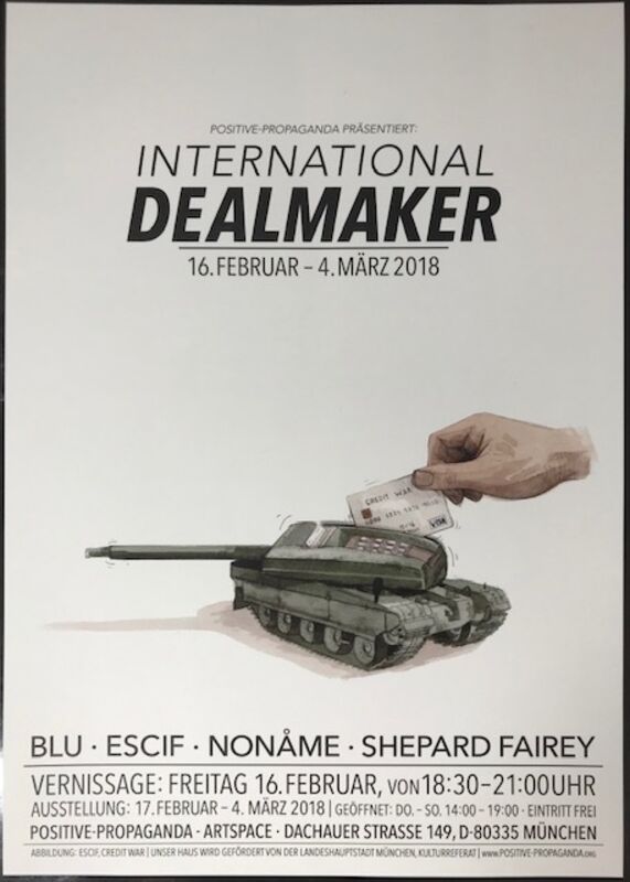 Shepard Fairey, ‘International Deal Maker Show Print’, 2018, Print, Lithograph on White Stock Paper, New Union Gallery