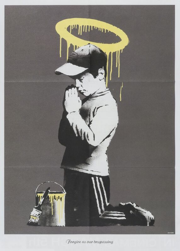 Banksy, ‘Forgive us our trespasses’, 2010, Print, Offset lithograph printed in colours on wove paper, Forum Auctions