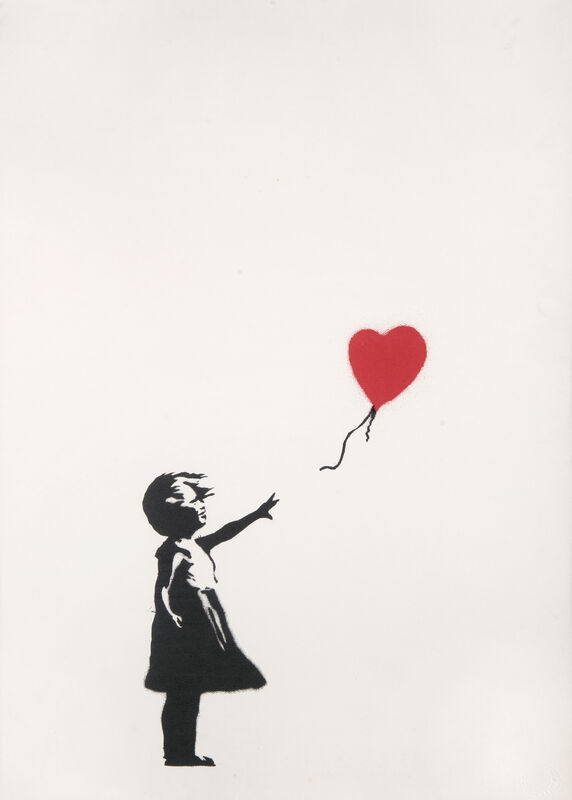 Banksy, ‘Girl With Balloon’, 2004, Print, Screen print in colours on paper, Tate Ward Auctions
