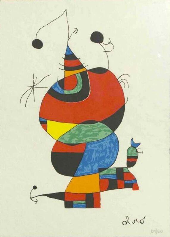 Joan Miró, ‘Mujer Pájaro y Estrella’, 1960's, Print, Lithograph on paper., Wallector