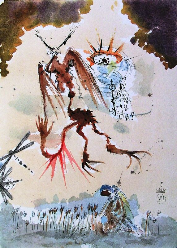Salvador Dalí, ‘Paternoster Suite - And Forgive Us Our Trespasses…’, 1966, Print, Color lithograph on wove paper, Baterbys