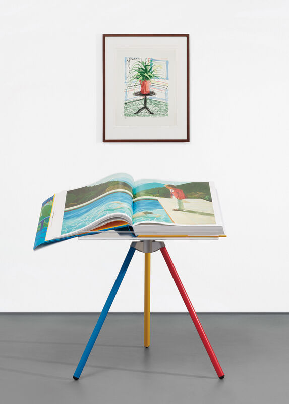 David Hockney, ‘A Bigger Book, Art Edition C’, 2010/2016, Print, IPad drawing in colors, printed on archival paper, with full margins, with the illustrated 680-page chronology book, numbered '0542' (printed), original print portfolio and adjustable book stand designed by Marc Newson, contained in the original cardboard box with label stamp-numbered '0542'., Phillips
