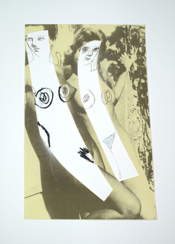 Richard Prince, ‘New Figures’, 2015, Print, 16 color silkscreen with collage on Coventry Rag and Lanaquarelle, Two Palms