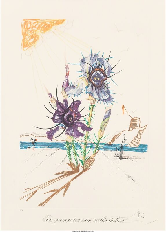 Salvador Dalí, ‘Florals (Surrealist Flowers)’, 1972, Print, Lithographs in colors with embossing on heavy Arches paper, Heritage Auctions