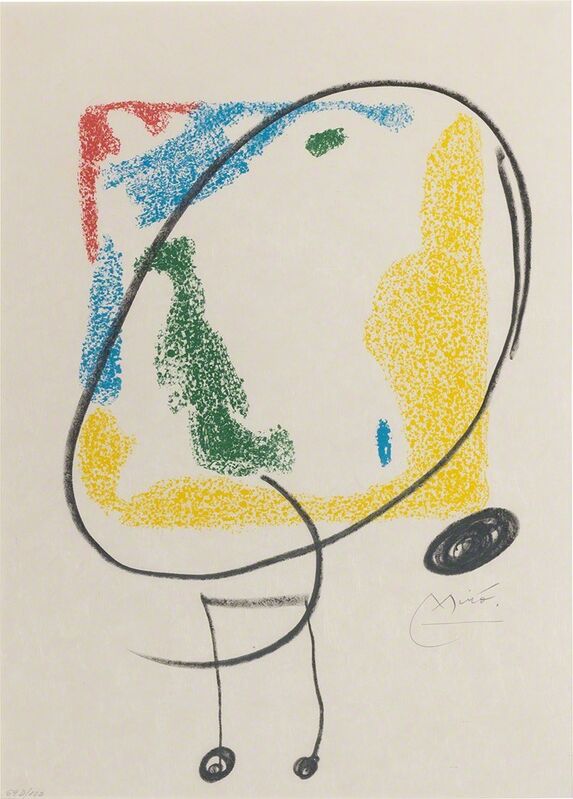 Joan Miró, ‘LES ESSÈNCIES DE LA TERRA (M. 582; SEE CRAMER BOOKS 123)’, 1968, Print, Hand-colored lithograph on Japon nacré paper, Doyle